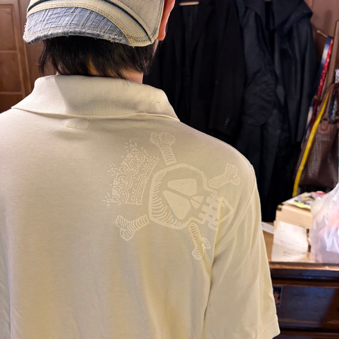 90S STUSSY GEAR 크라운 스컬 폴로 티셔츠 상품이미지9