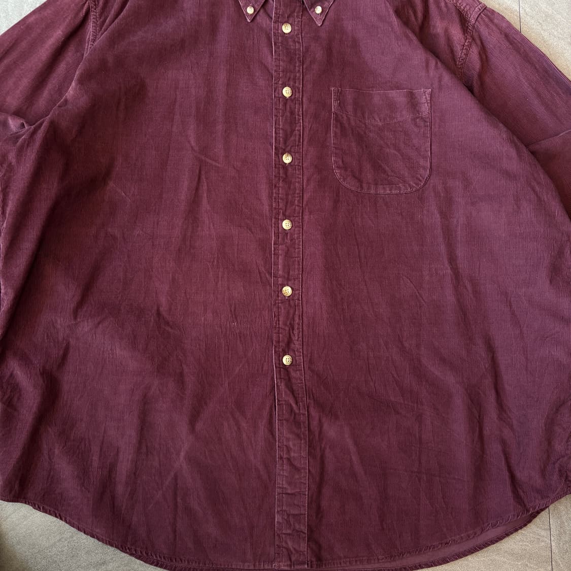 L.L.bean 정품 엘엘빈 버건디 코듀로이 긴팔 셔츠 상품이미지4