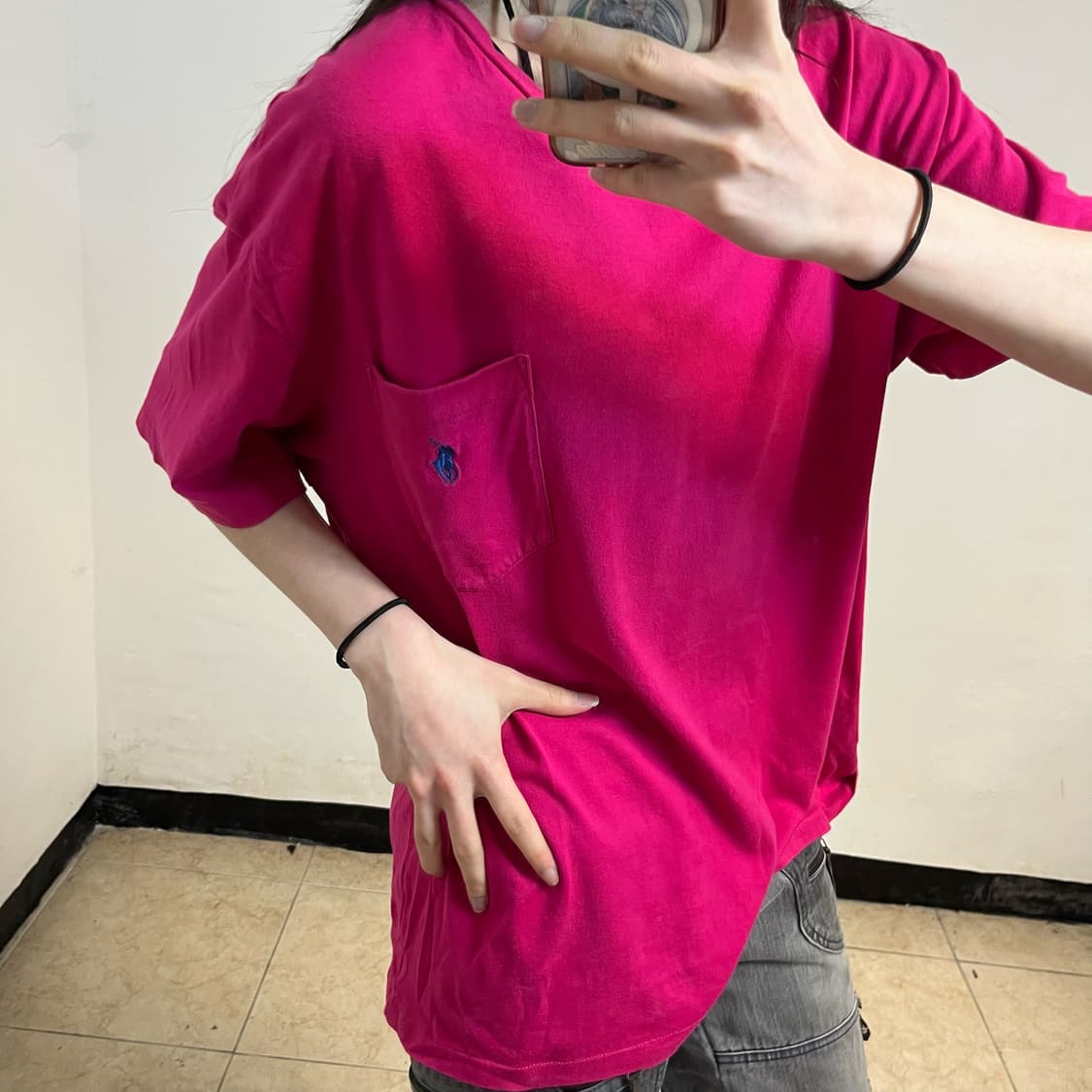 Polo Ralph Lauren hot pink t-shirt 상품이미지3