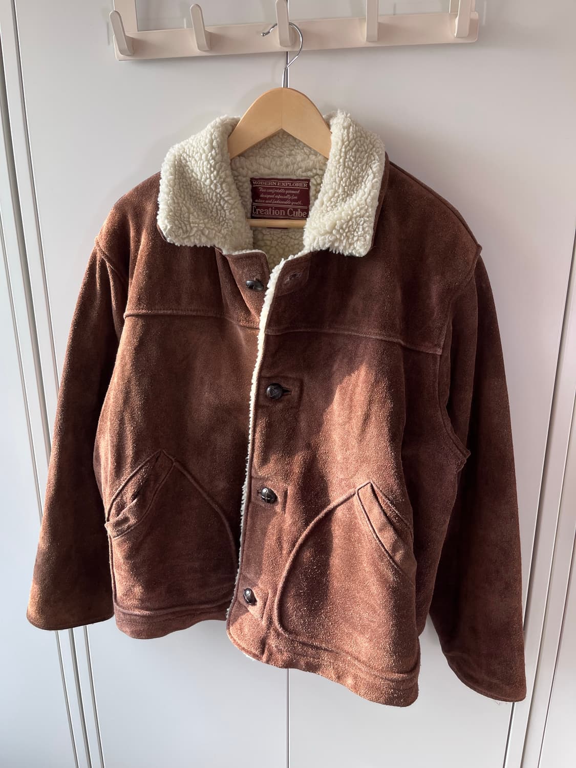 빈티지 리얼 소가죽 스웨이드 무스탕 상품이미지8