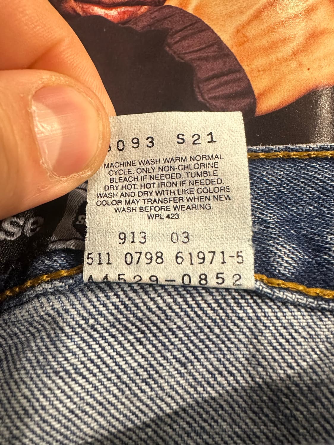 빈티지 90s 리바이스 실버탭 데님팬츠  상품이미지5