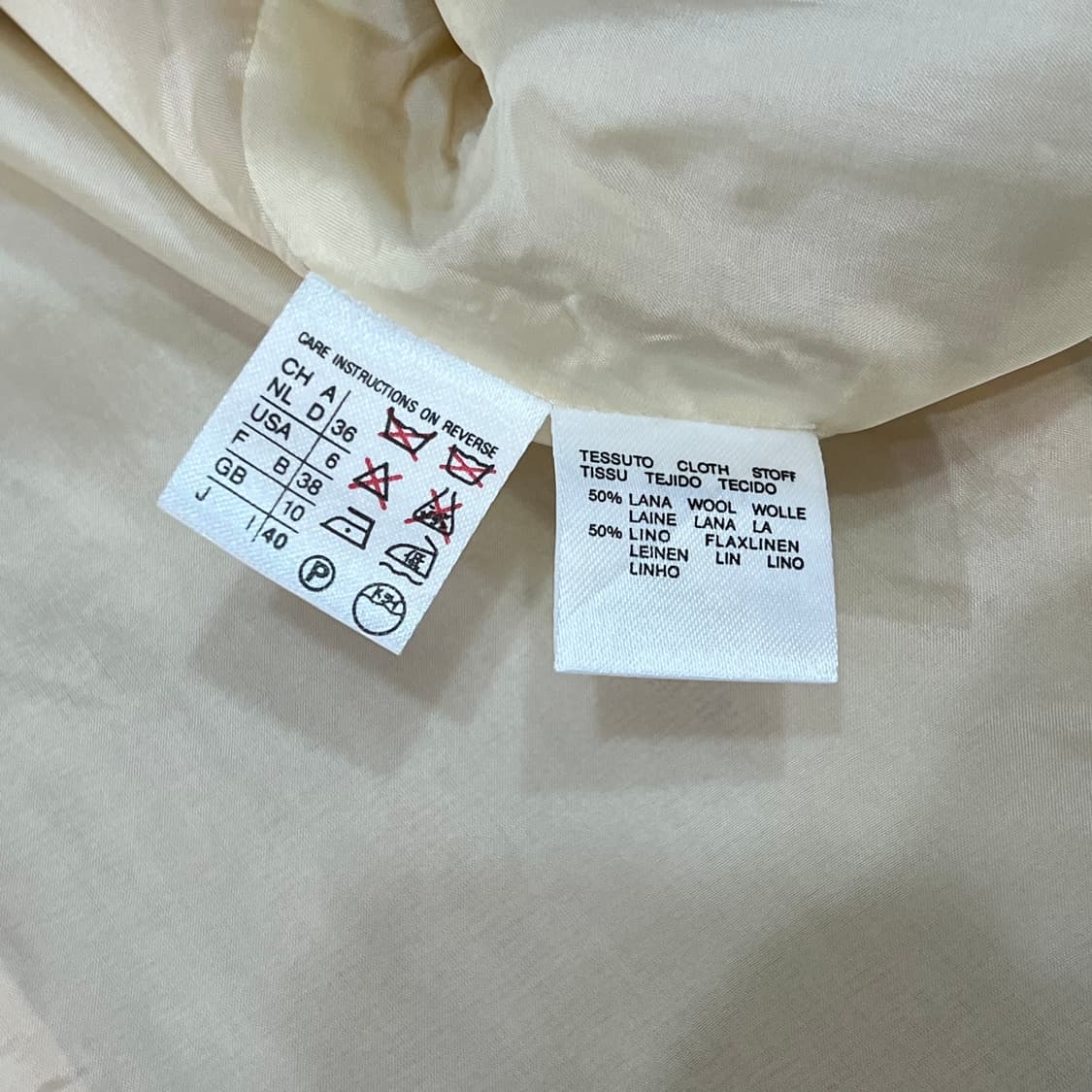  막스마라 베이지 린넨 블레이저 y16008 상품이미지8