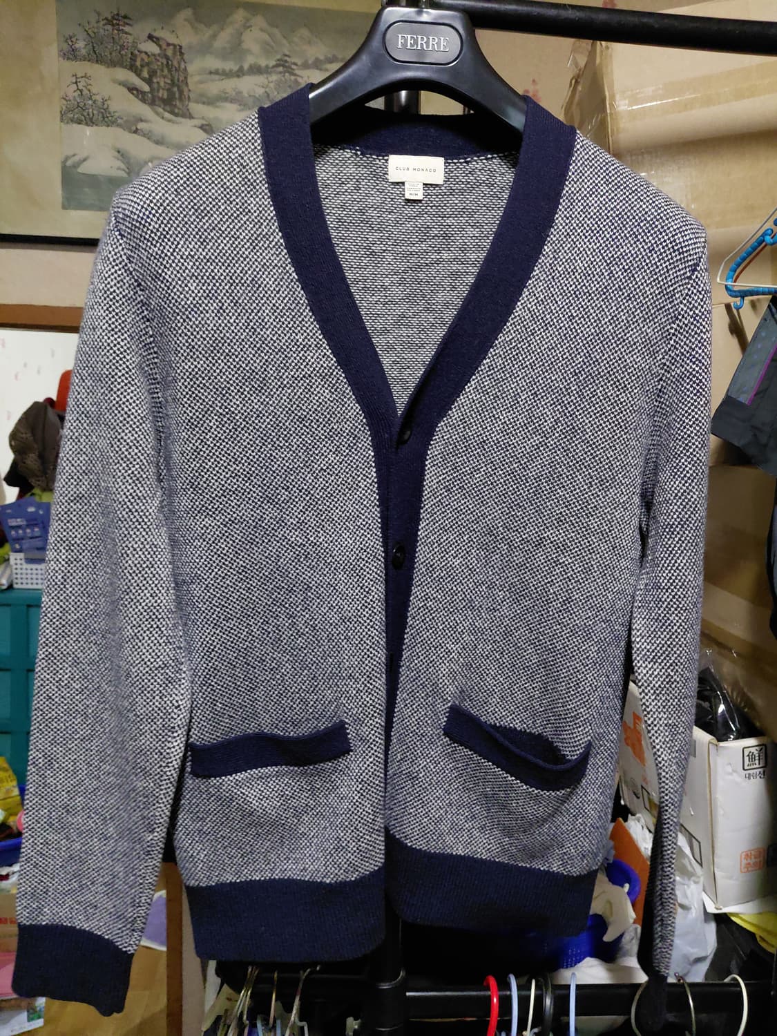 [클럽모나코]울100 가디건 M(95)사이즈 상품이미지8