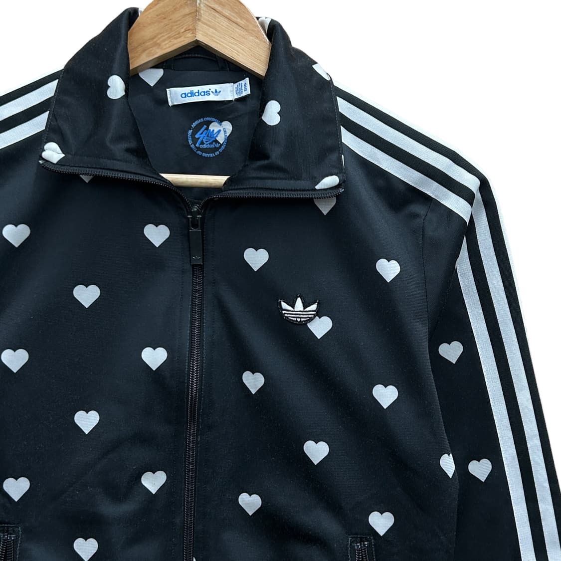 아디다스 하트 삼선 검흰 져지 S 상품이미지6