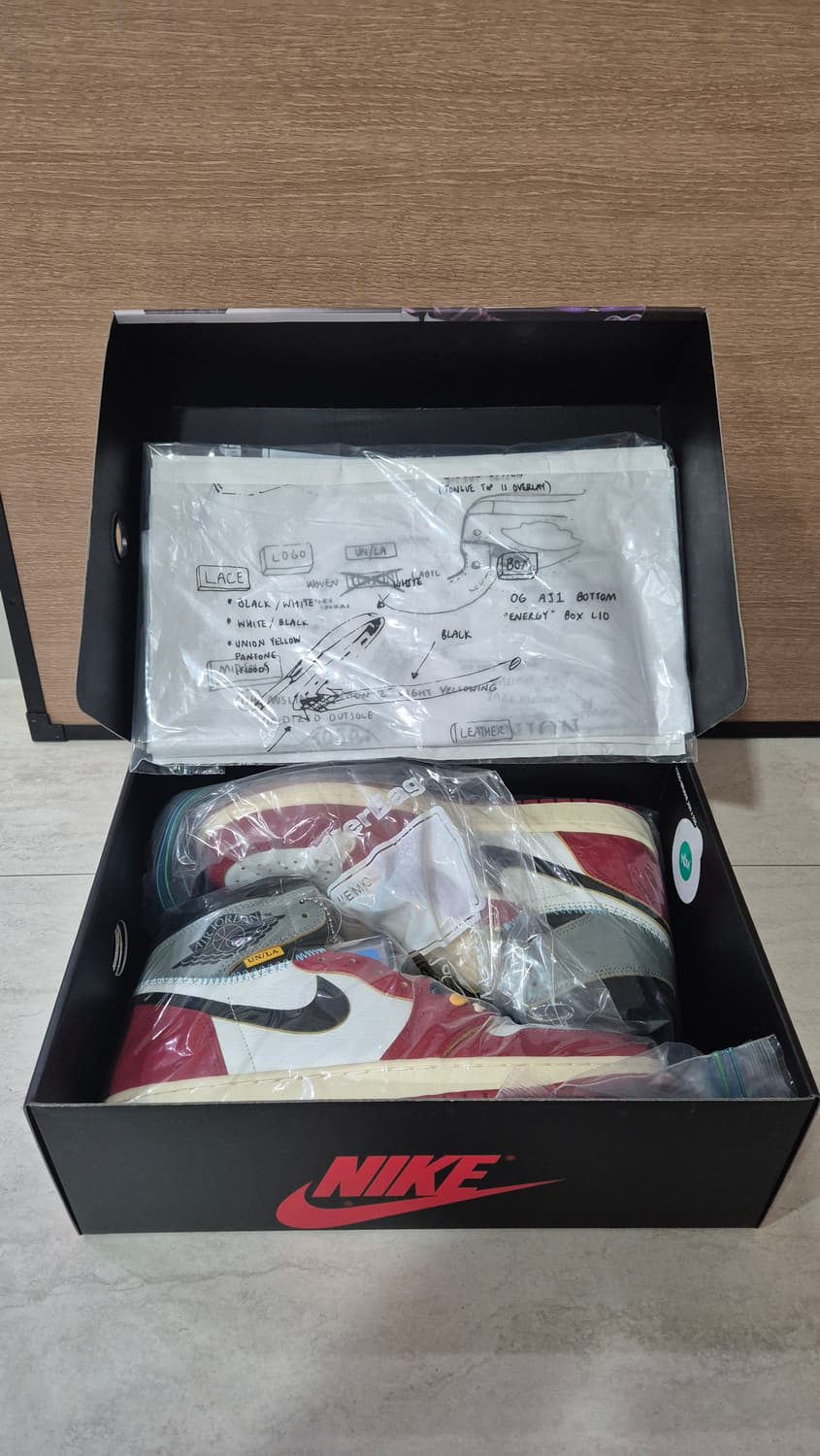 [275, 새제품] 조던1 유니온 시카고 상품이미지5