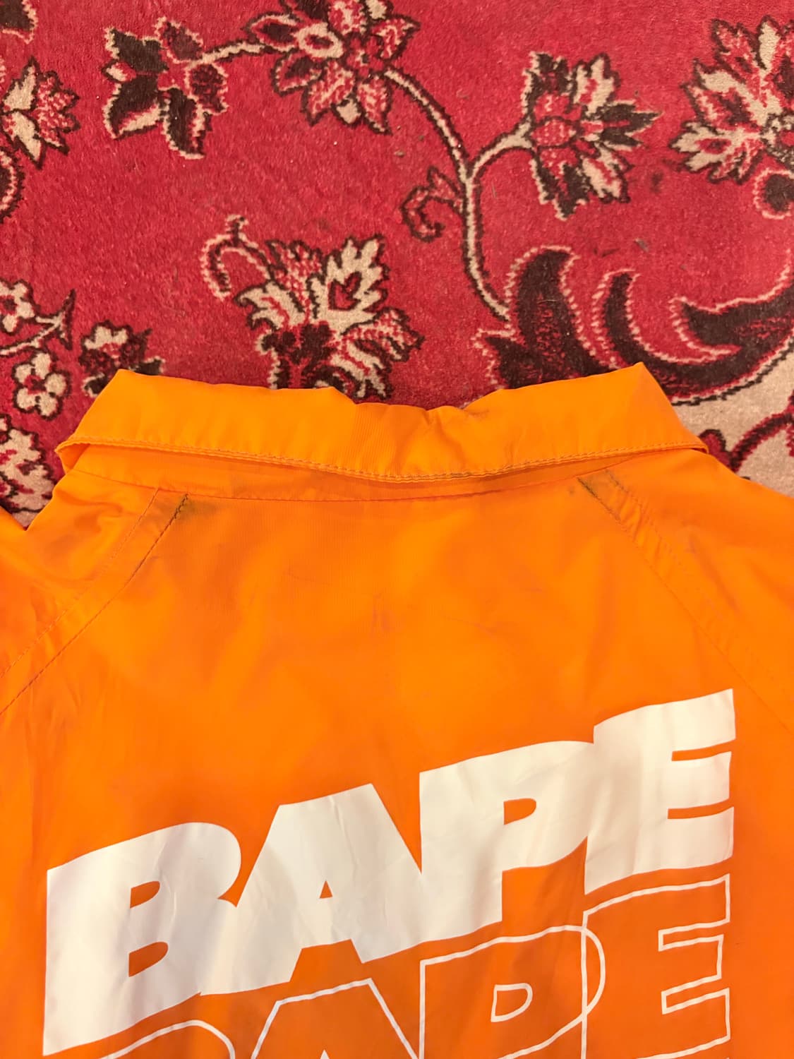 A BATHING APE Orange Windbreaker 상품이미지5