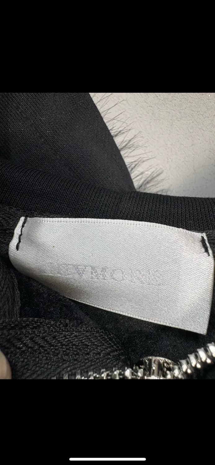 빈티지 블랙골드 패턴 퍼 후드집업 (퍼 탈부착 가능) H1570 상품이미지6