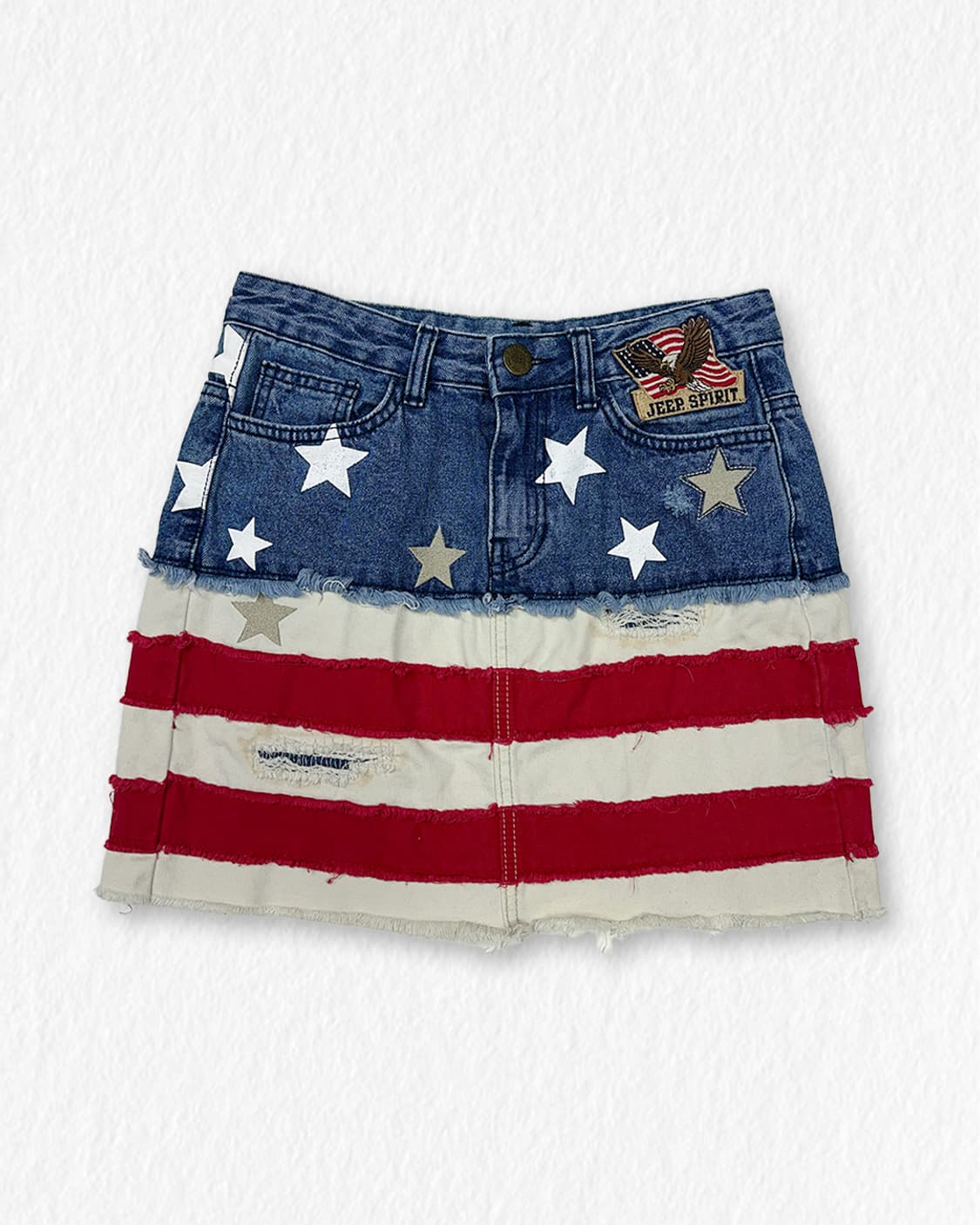 JEEP 성조기 데님 미니스커트 상품이미지1