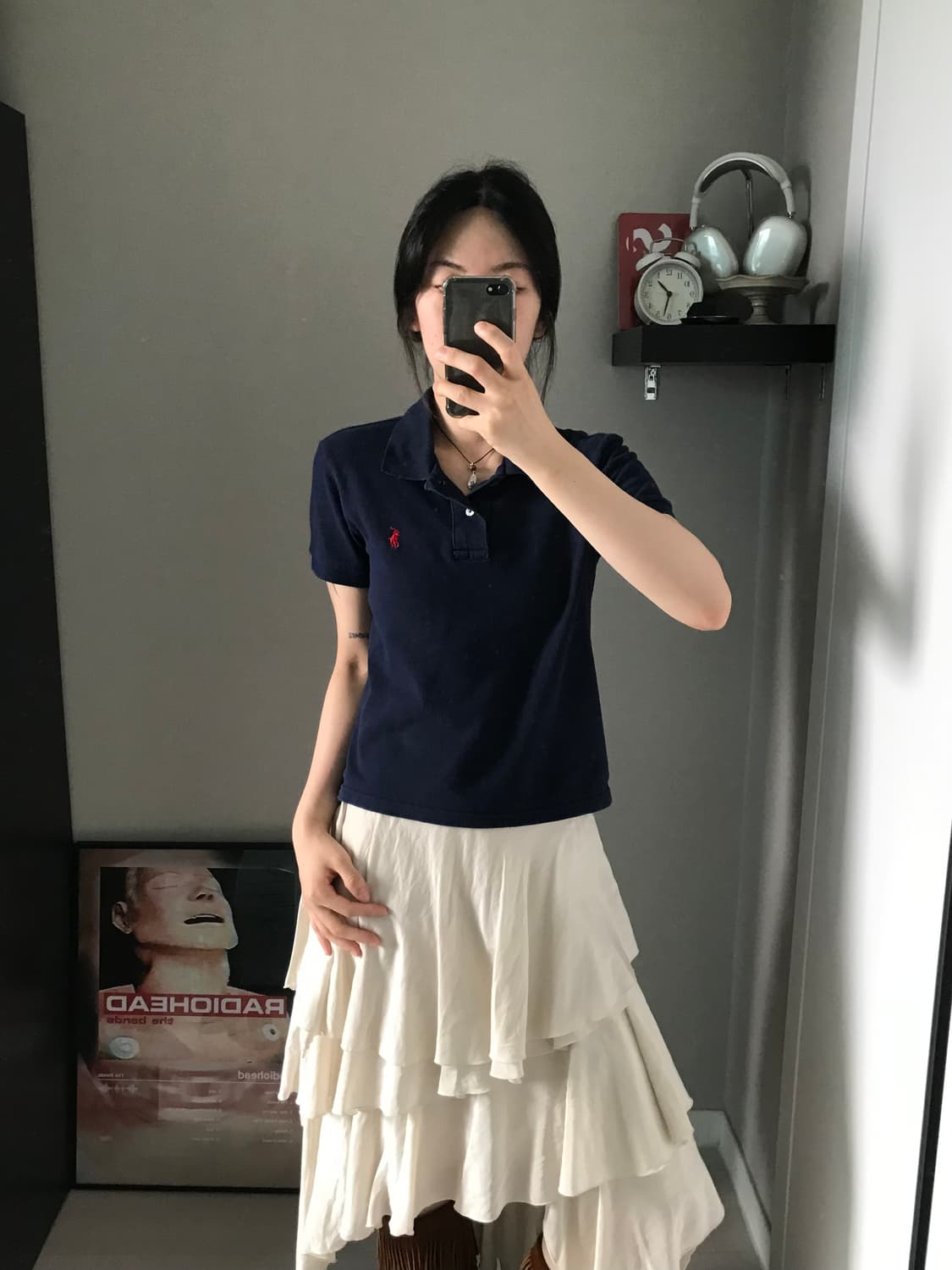 폴로 랄프로렌 포니로고 네이비 카라티 상품이미지1