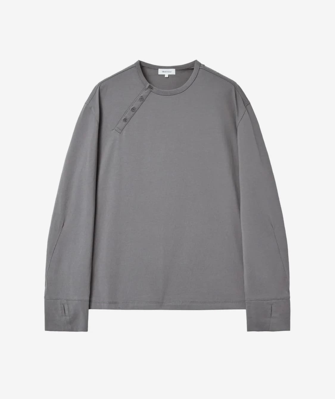 [3] 미세키서울 맨 헨리넥 롱슬리브 차콜 상품이미지2