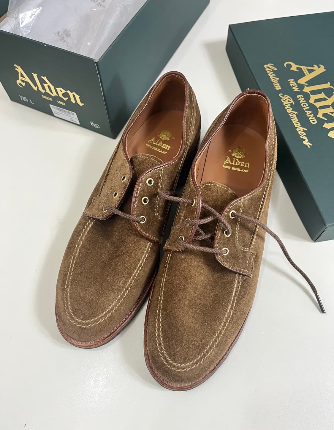 26년 alden 알든 신상 735L 언라인드 스웨이드/8.5D 상품이미지1