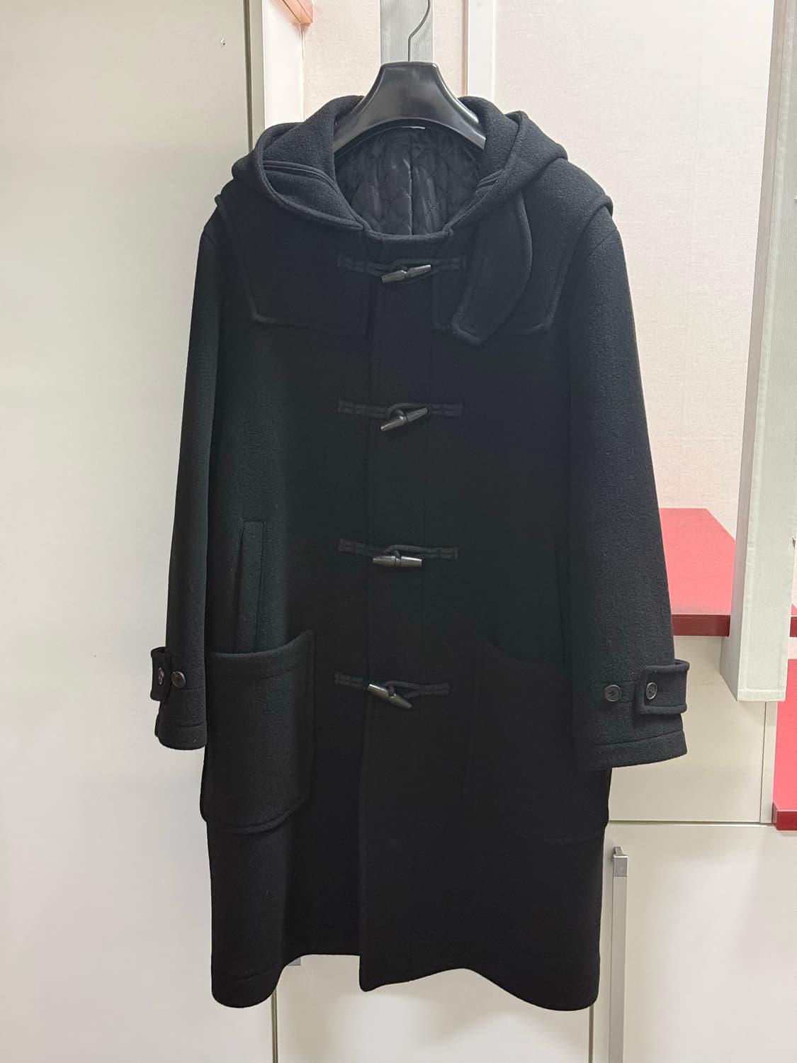 247시리즈 울 더플 코트 블랙 L 상품이미지1