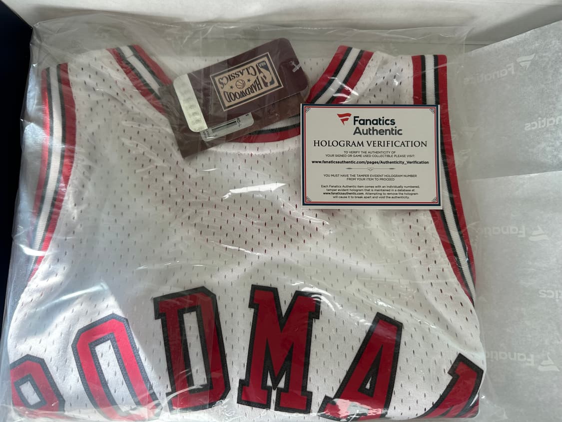 [Fanatics 인증] 데니스 로드맨 싸인 시카고불스 미첼앤네스 져지 상품이미지3