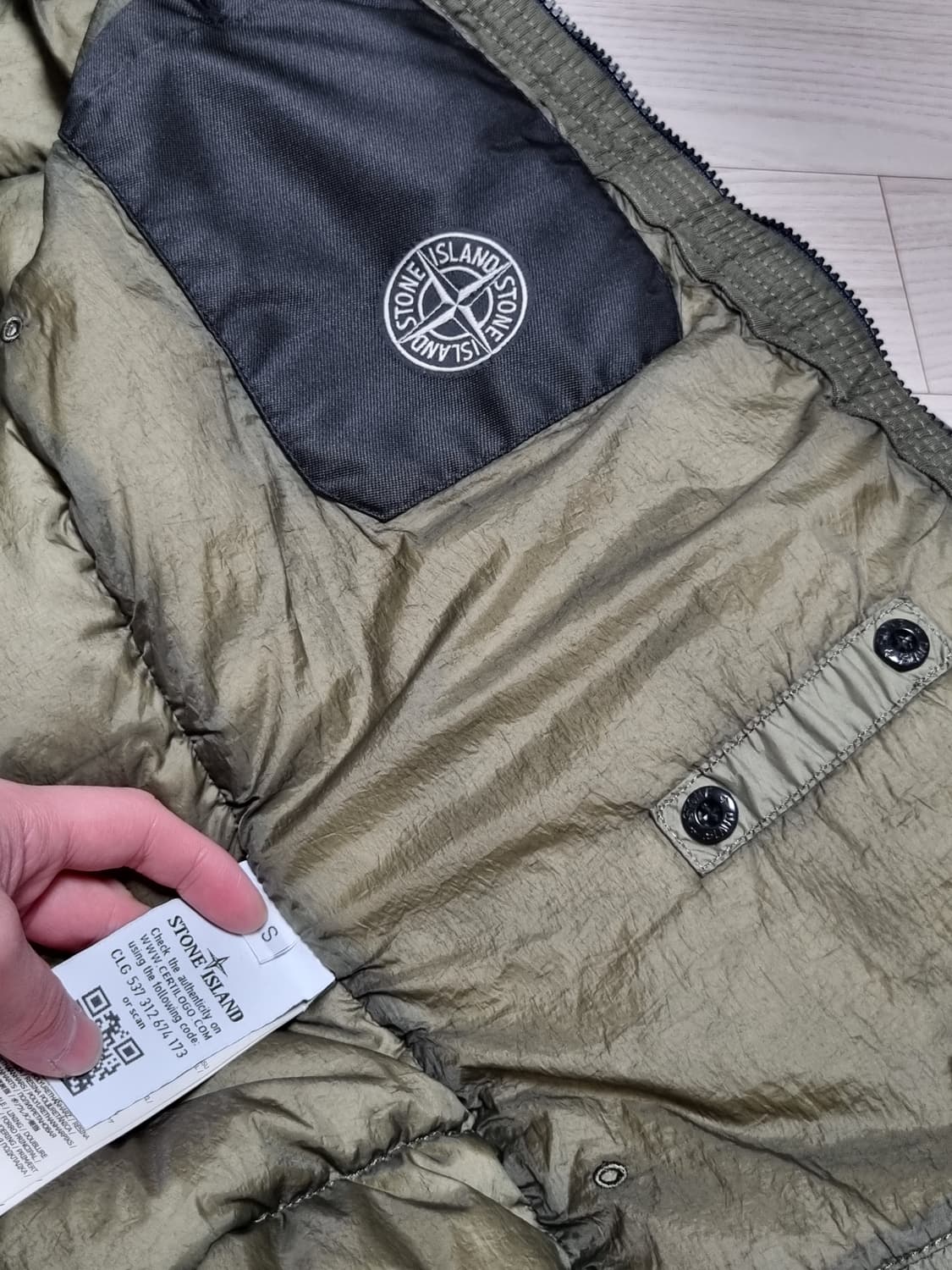 스톤아일랜드 크링클랩스 패딩 상품이미지5
