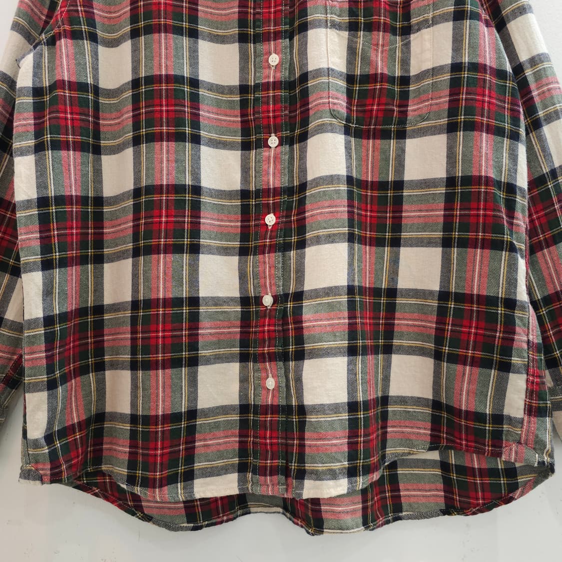 JPN 유니클로 크리스마스 플란넬 체크셔츠 상품이미지4