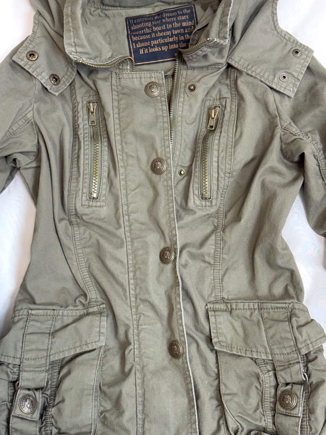 Jpn y2k 넥 디테일 야상자켓 상품이미지4