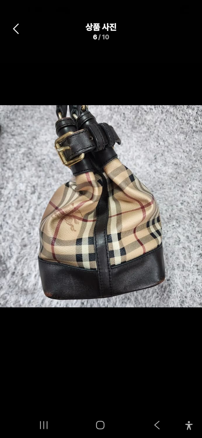 버버리 PVC 체크 토트백 상품이미지6