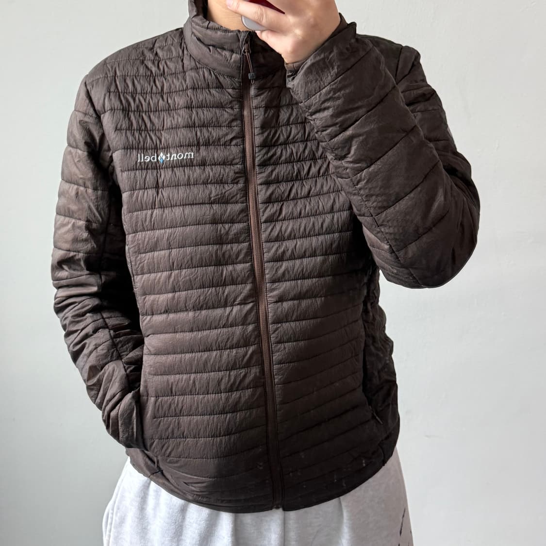 [M] 몽벨 브라운 구스 경량패딩 상품이미지2