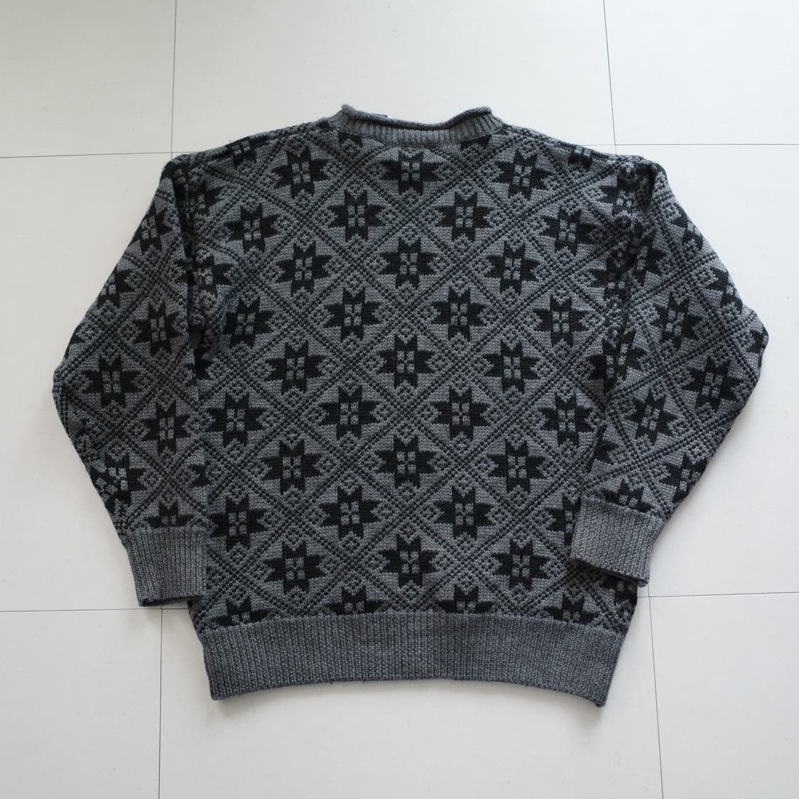 90s 올드 갭 GAP 눈꽃 패턴 울 스웨터 상품이미지7