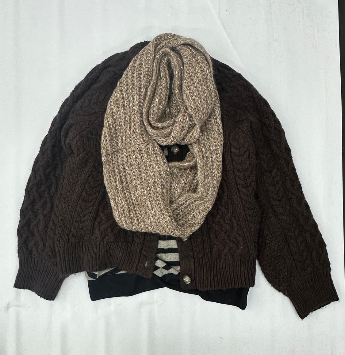 🤎슈슈룬 히피 그런지 코디세트🤎 라떼갸루 미디스커트 레이스 모리걸 상품이미지2