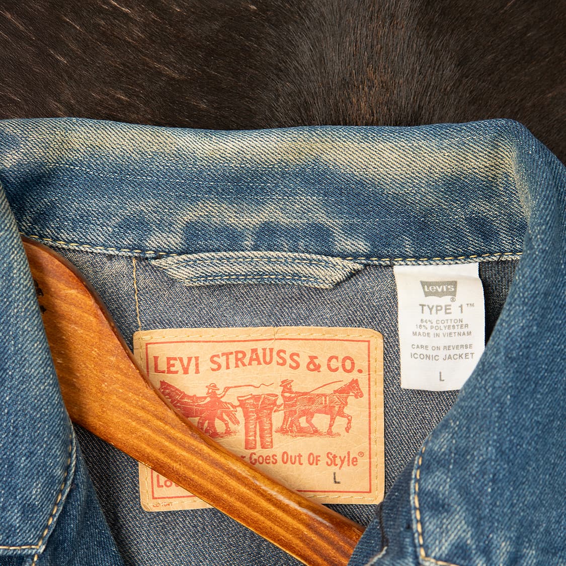 [L] 00s 리바이스 타입원 01105-0370 데님자켓  상품이미지8