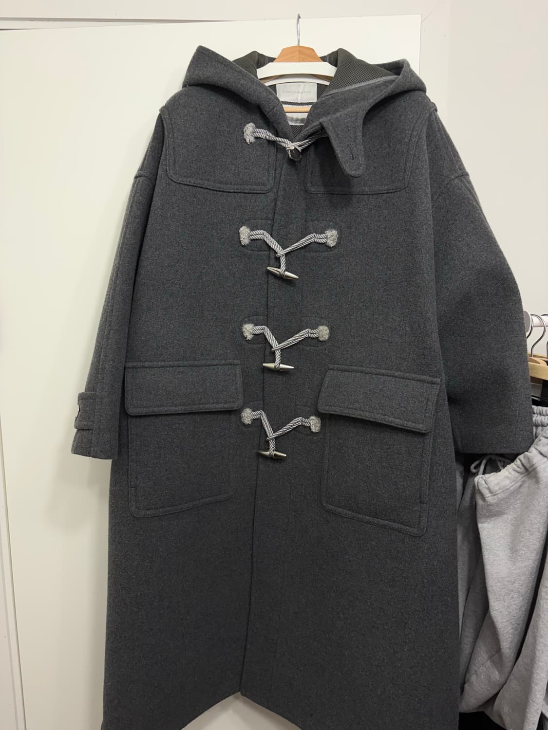 후미토간류 19aw 더플코트 그레이 상품이미지1