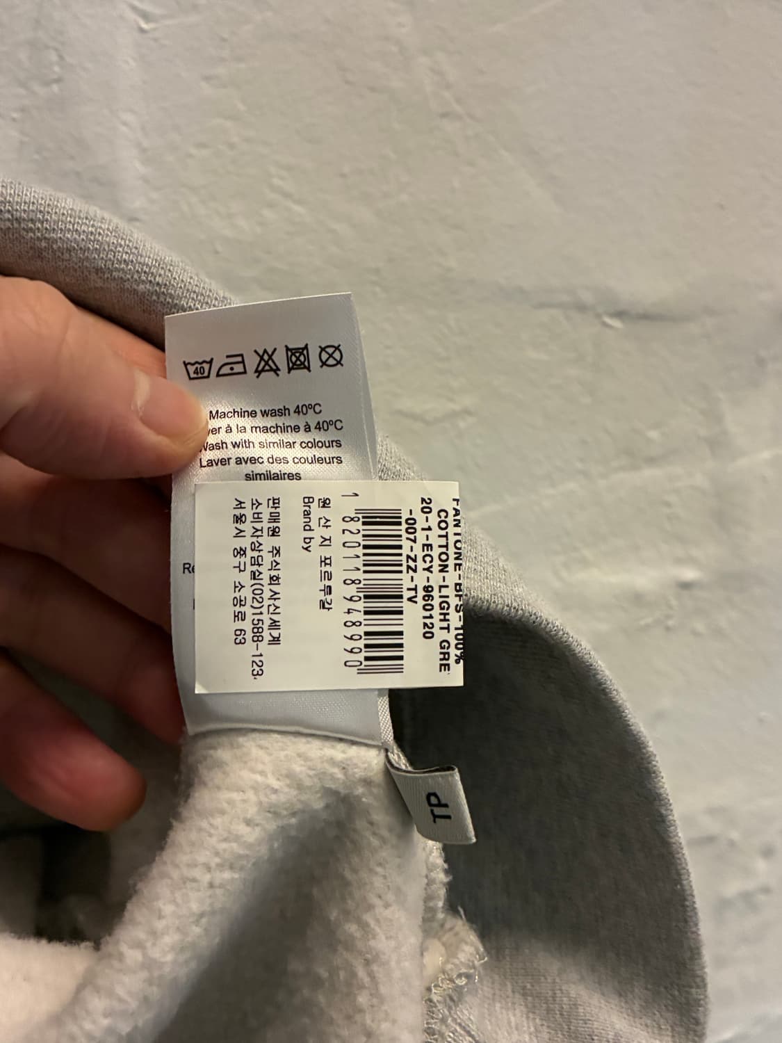 Etre Cecile 에트레 세실 팬톤 로고 스웻셔츠 XS 상품이미지6