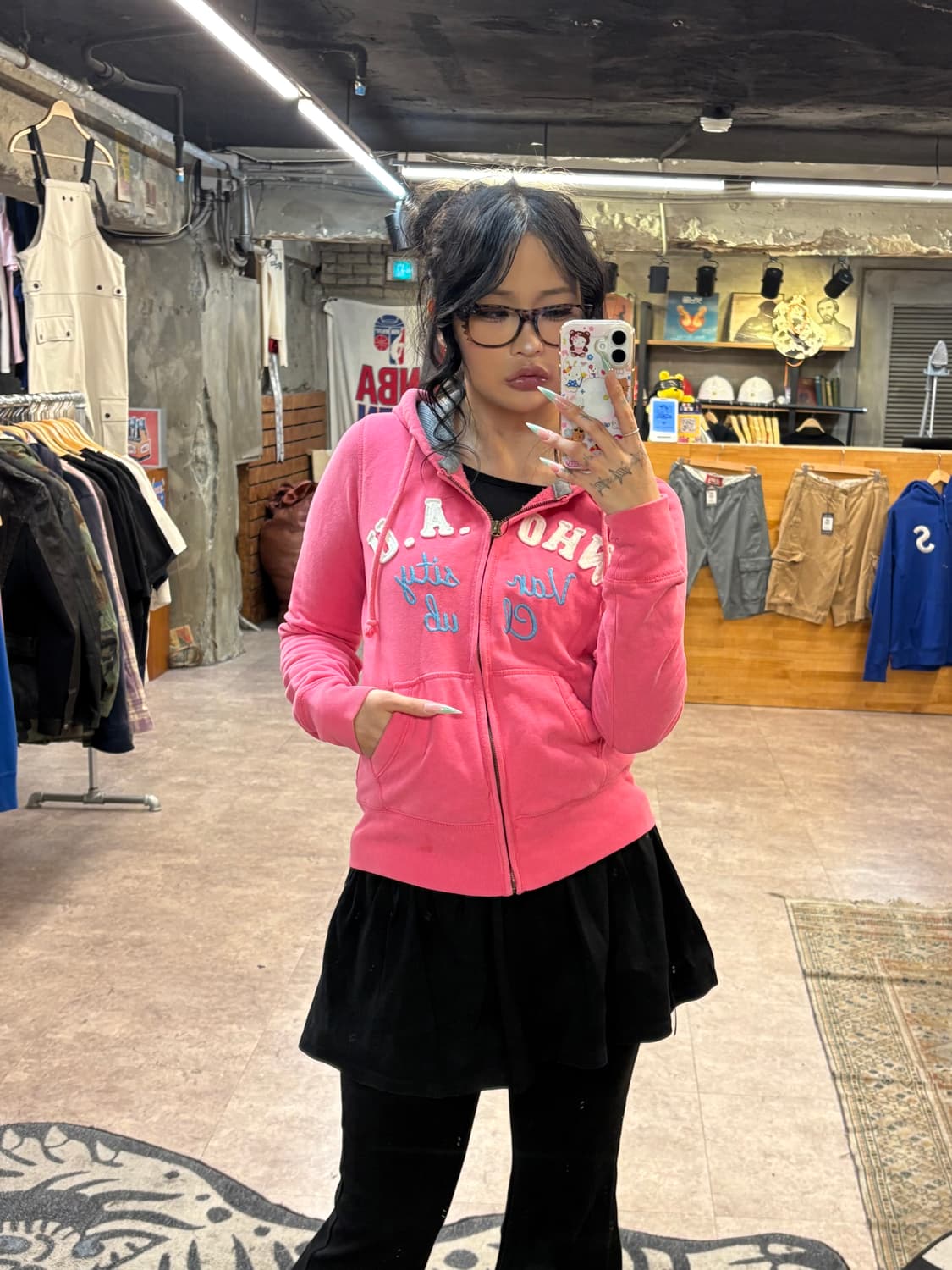 후아유 핑크 후드집업 #csz4229 상품이미지3