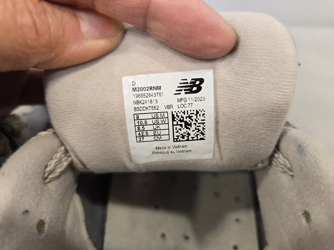 뉴발란스 M2002RNM 그레이 스니커즈 운동화 270 상품이미지8