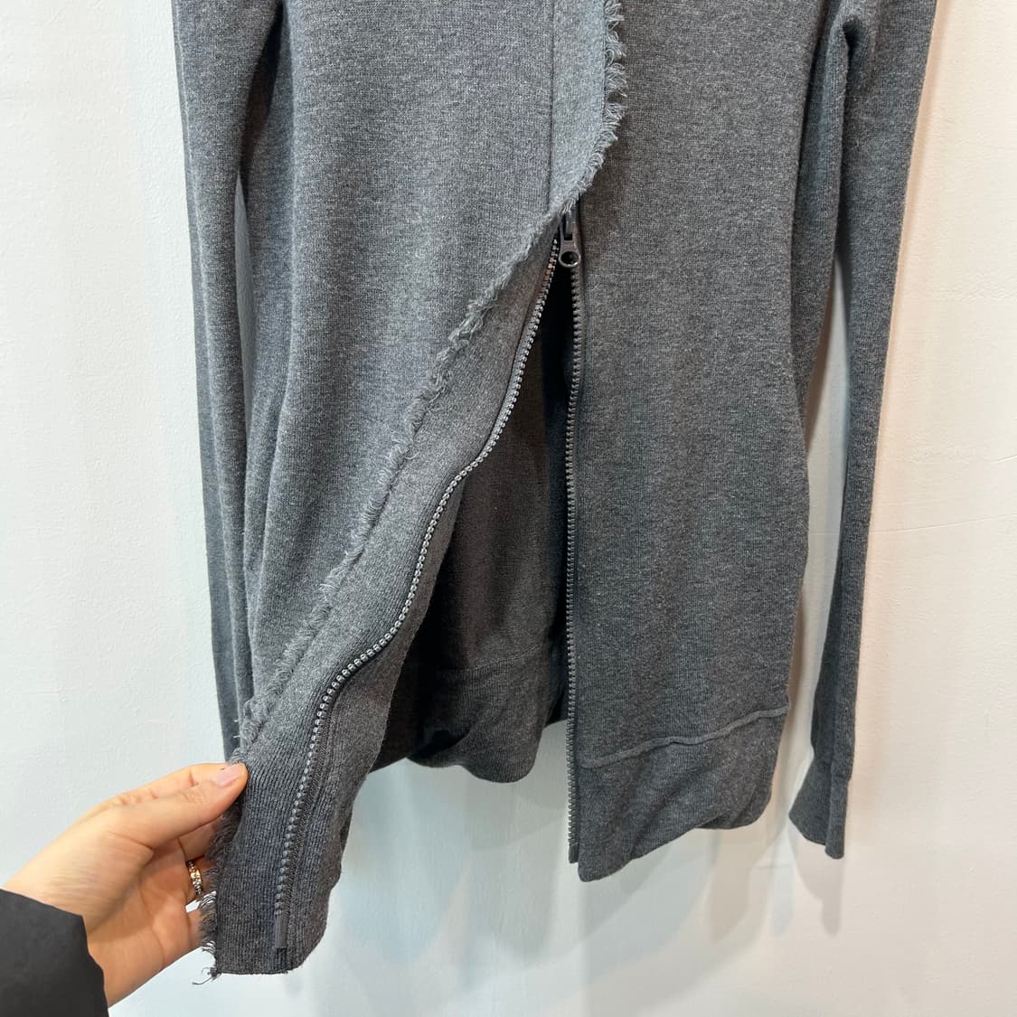 그런지 루즈핏 후드집업 상품이미지3