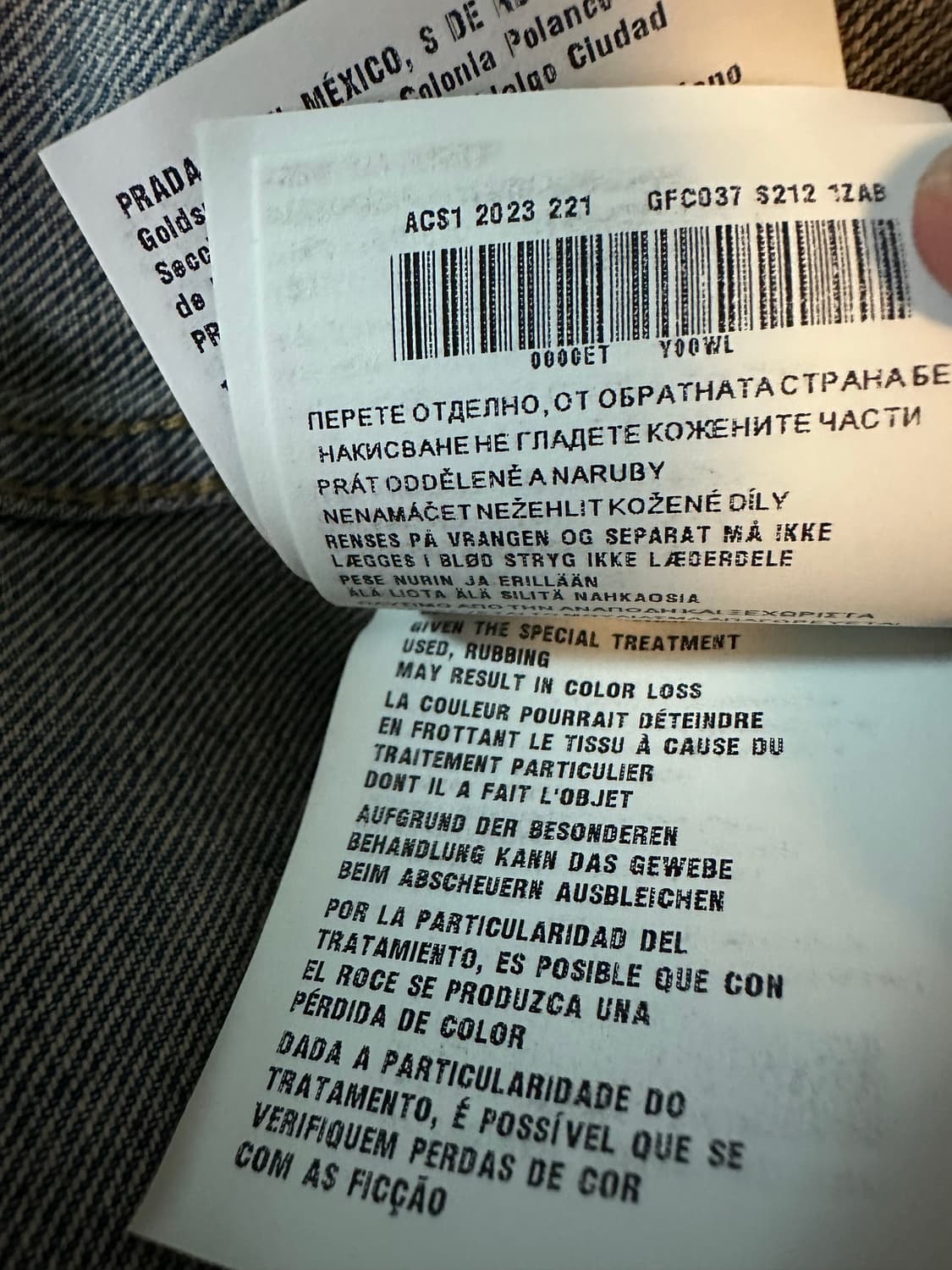 프라다 데님 셔츠 42 상품이미지3