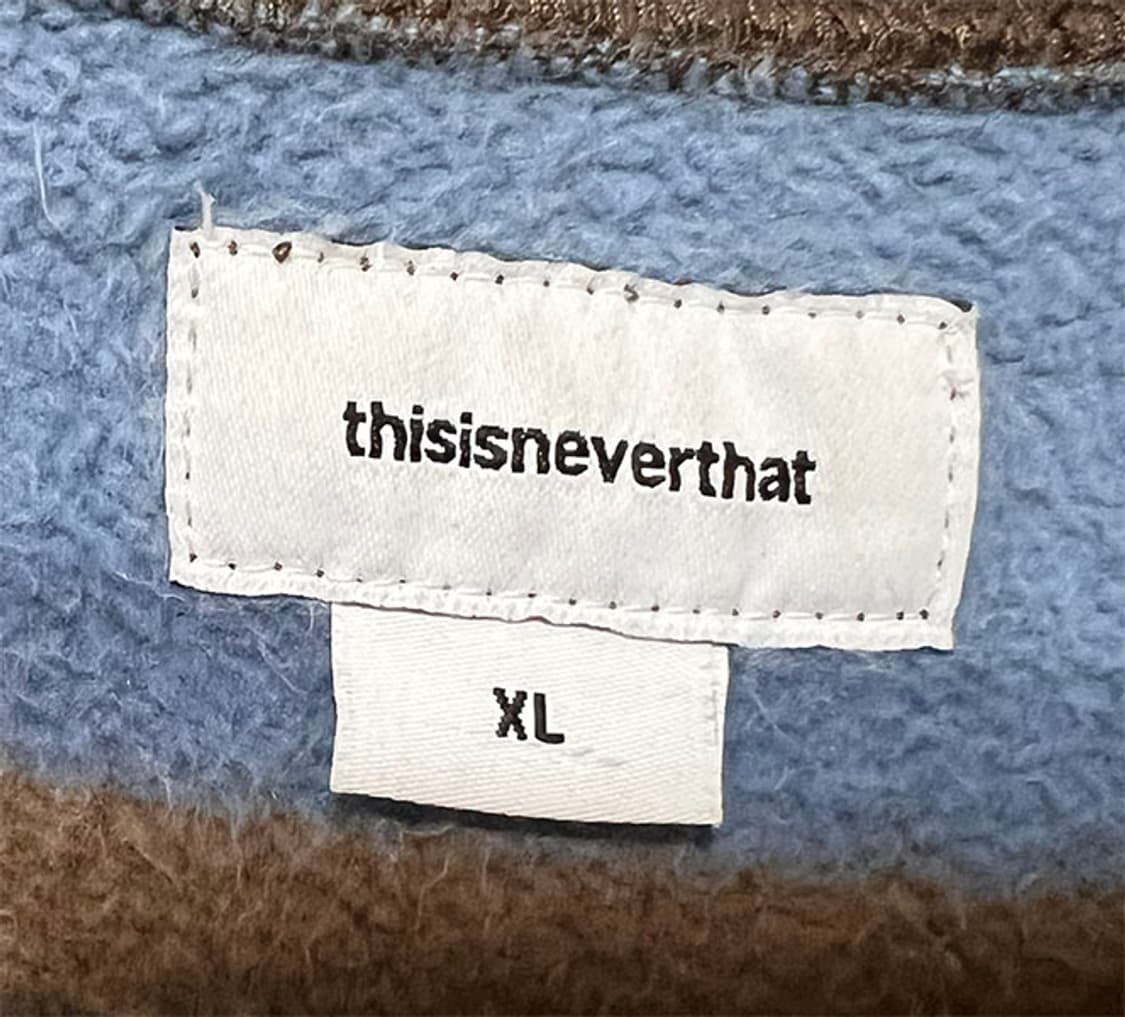 디스이즈네버댓 남자 맨투맨 겨울 오버핏 스트라이프 105-110 상품이미지4