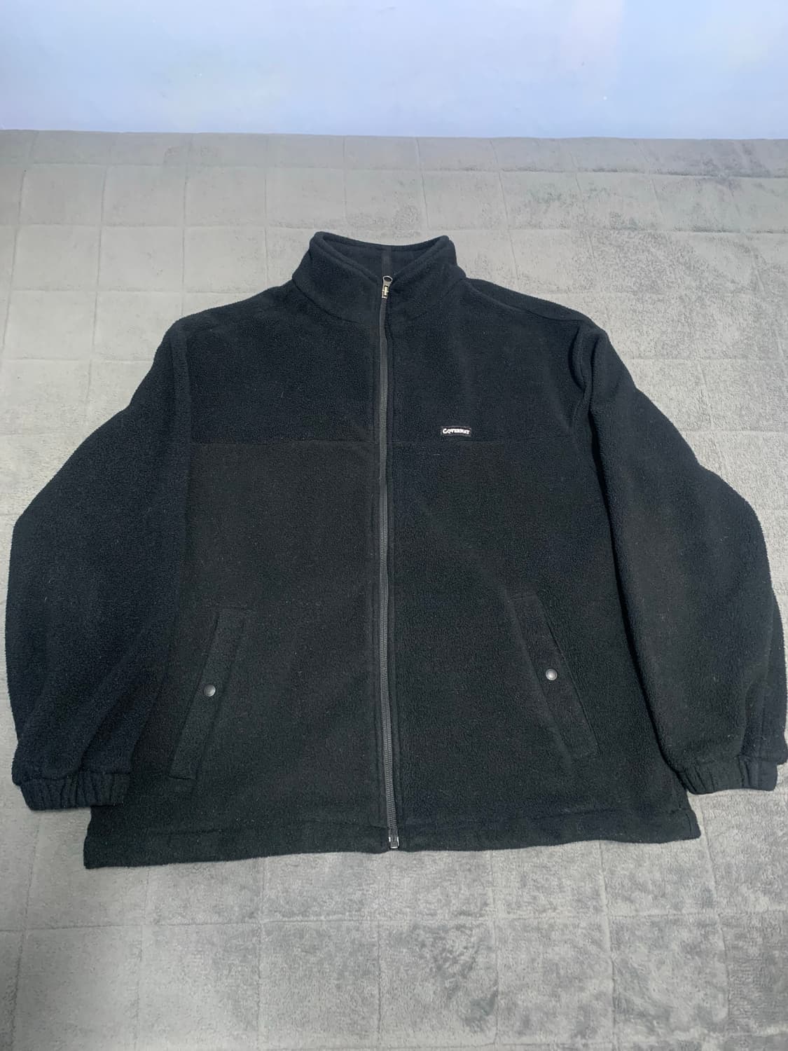 커버낫 플리스 집업 블랙 S 상품이미지1