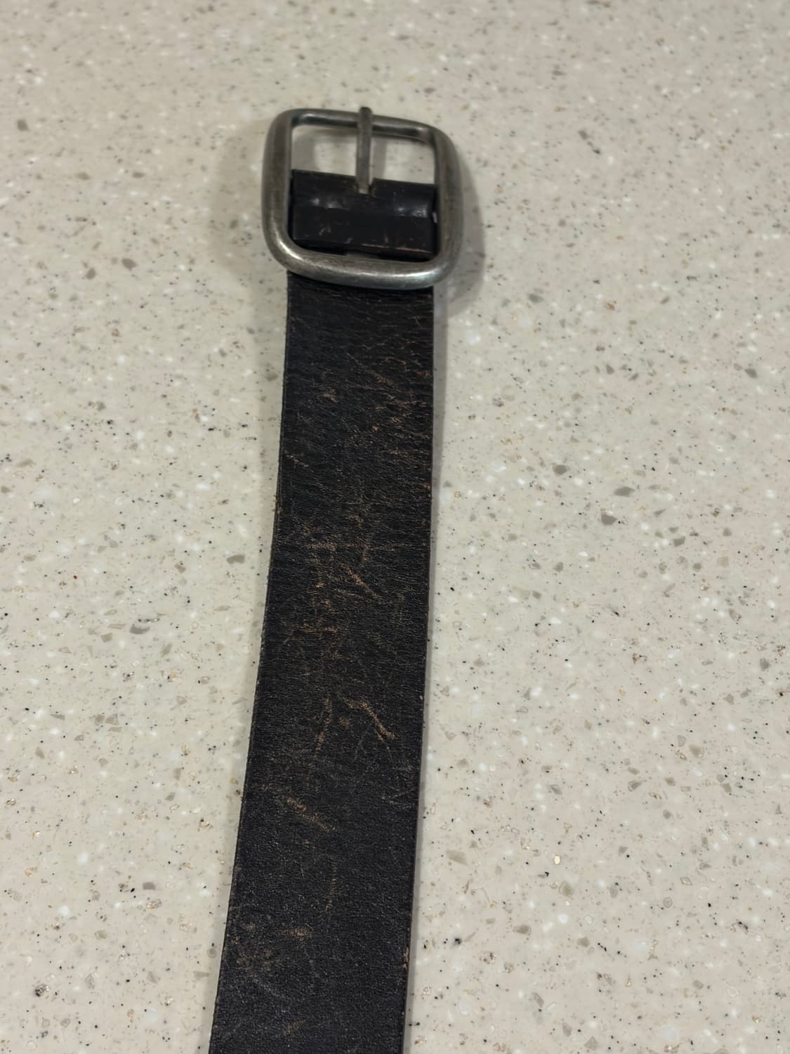 리얼레더 디스트레스드 오발 개리슨 벨트 상품이미지2