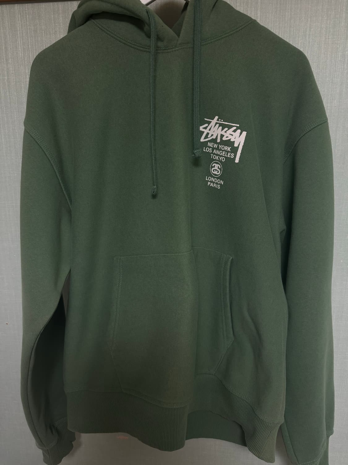 스투시 월드투어 후드 그린 2022 상품이미지1