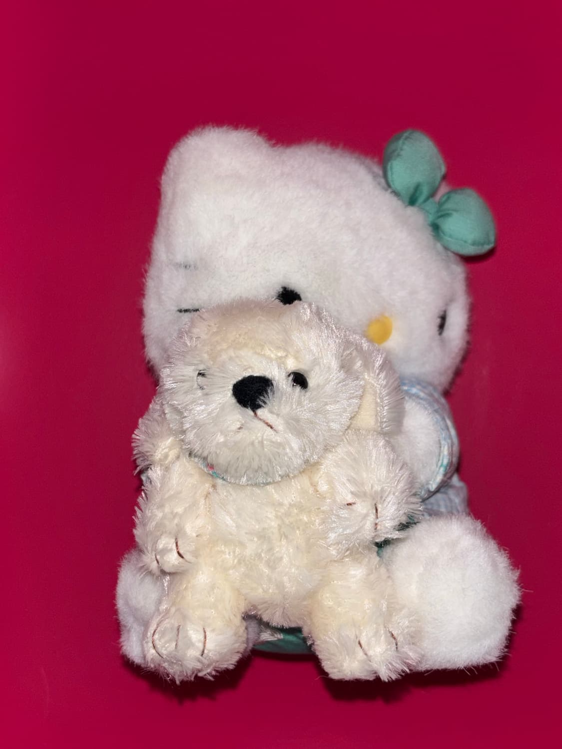 고전 산리오 키티 강아지 안고 있는 키티 리트리버 상품이미지2