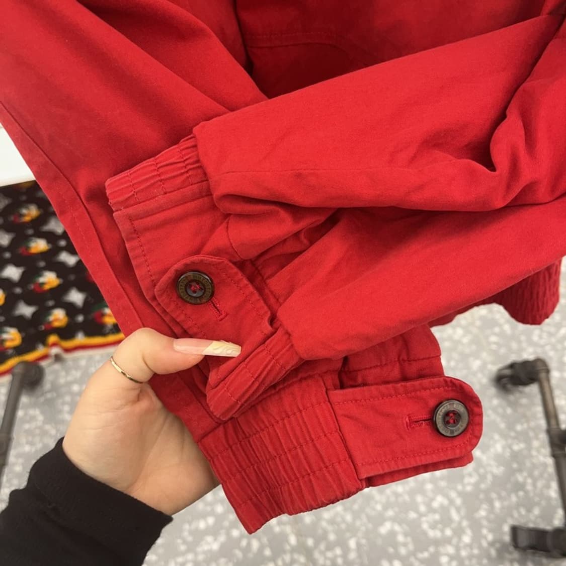 버버리 빈티지 유니크 월계수 자수패치 블루종 자켓 100 C08058 상품이미지7