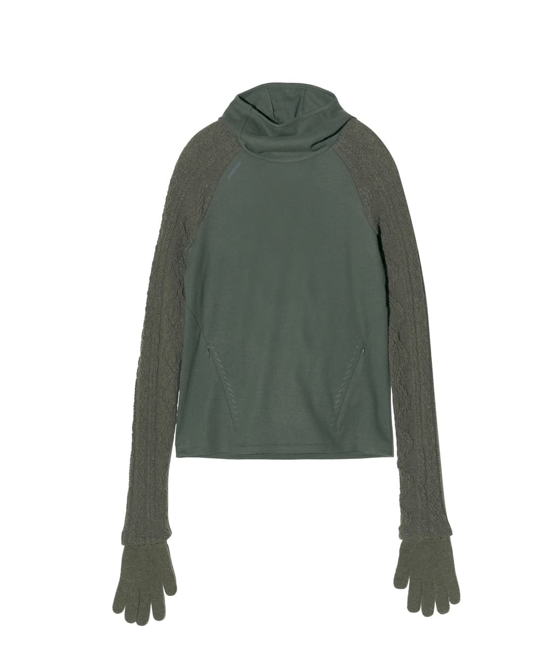 혜인서 테크울 후디 카키 2사이즈 상품이미지1