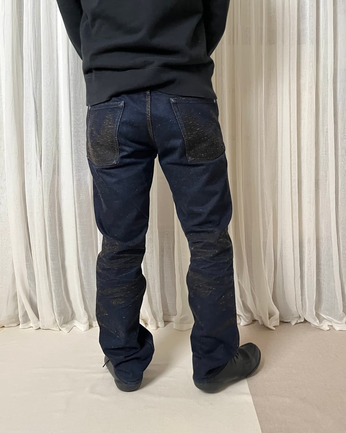 이세이미야케 맨 텍스처믹스 데님팬츠 issey miyake 네프 멜란지 상품이미지9