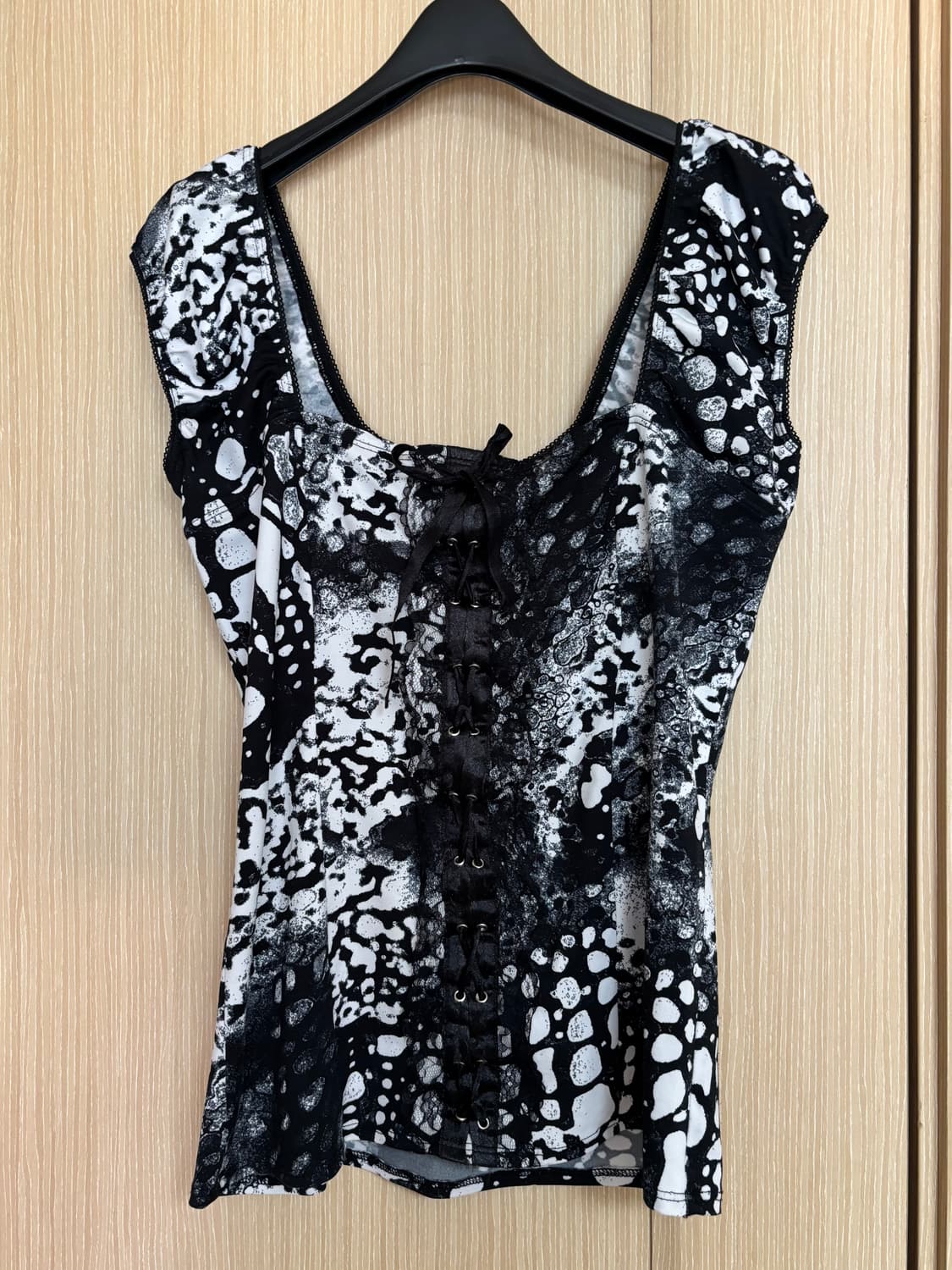 y2k 갸루 레이스업 뷔스티에 / 코르셋 탑 상품이미지1