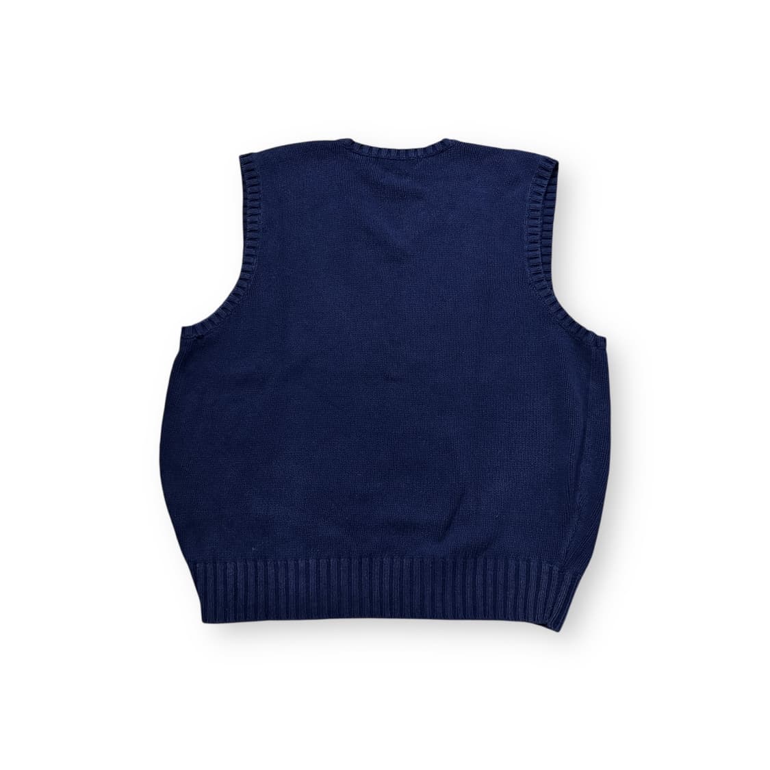 폴로 랄프로렌 네이비 코튼 니트 베스트 상품이미지2