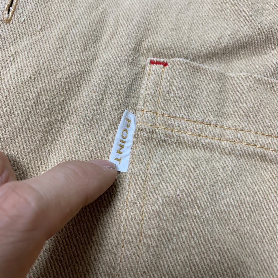 M] 00s POINT Fatigues 헴프 코튼 초어 워크자켓 상품이미지5
