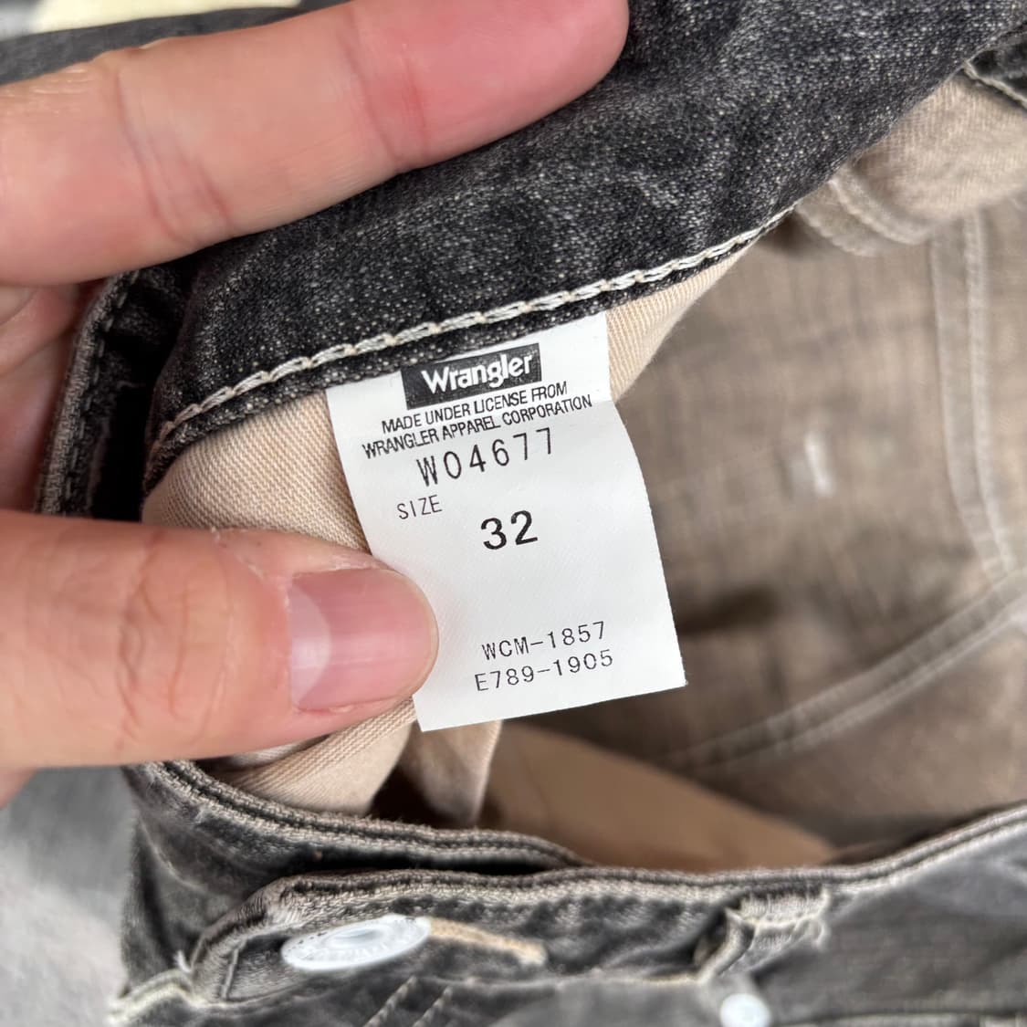 랭글러 부츠컷 데님 팬츠 블랙 상품이미지10