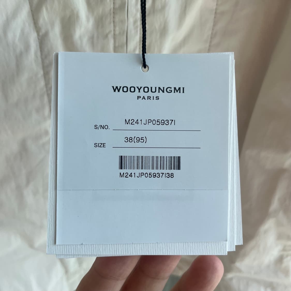 [새상품]우영미 더블 지퍼 자켓 아이보리 상품이미지5