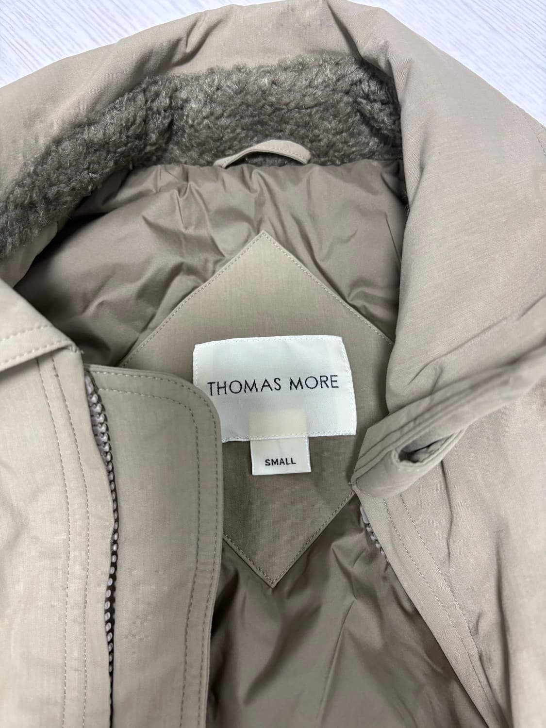 토마스모어 TF4-JP02 콜드웨더 점퍼 피넛베이지 S 새상품 상품이미지5