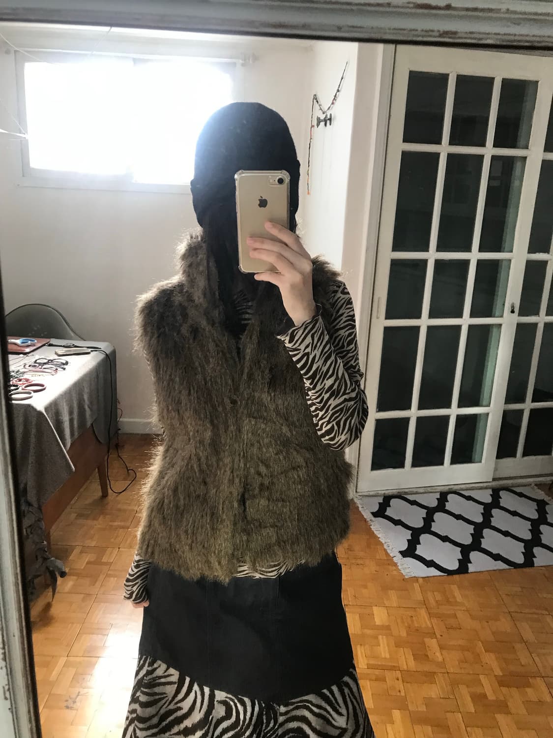 vintage brown fur jacket 상품이미지2