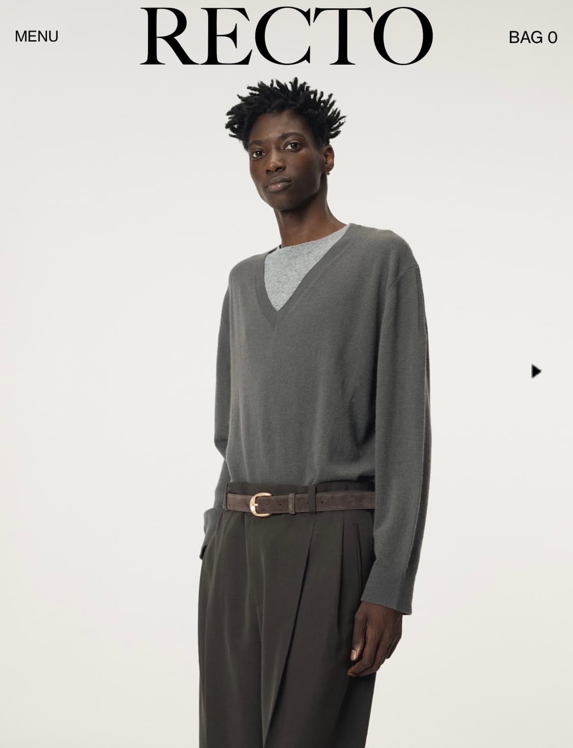 렉토 레이어드 브이넥 니트 상품이미지1