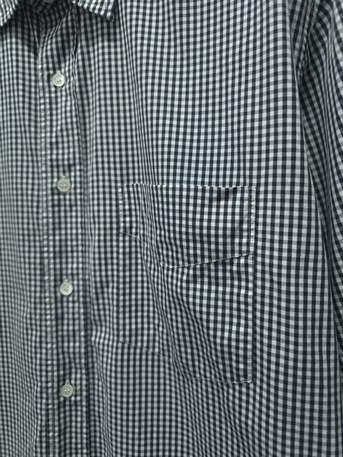 폴스미스 일본빈티지 라인 블랙 깅엄 체크 셔츠 (105) 상품이미지4