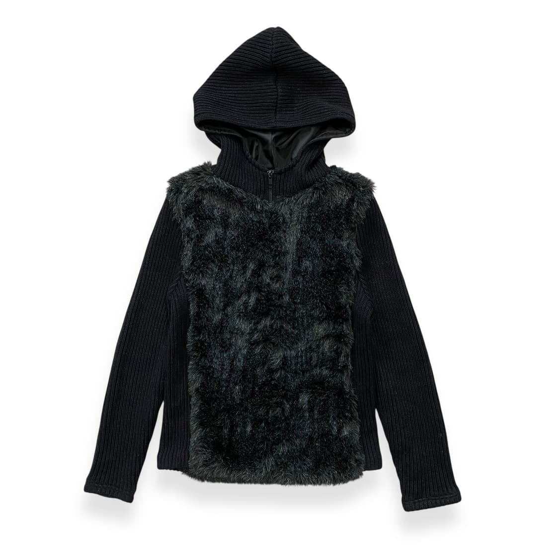 Sunny Daisy fur knit zipup 상품이미지1