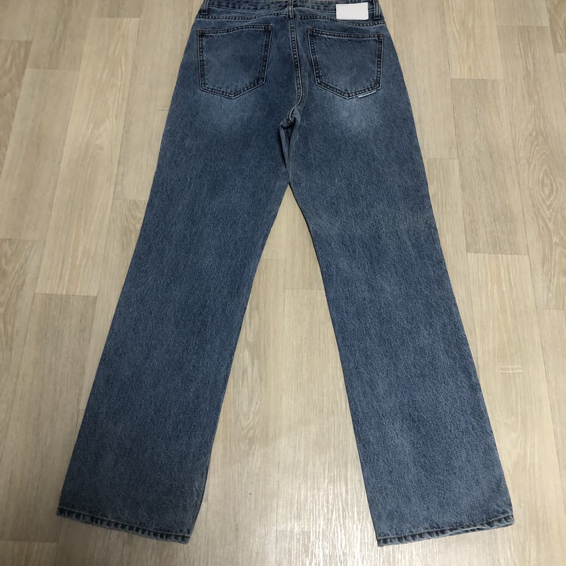 (30) 랩원오원 LAB101 베이직 브러쉬 워싱 스트레이트 데님 팬츠 상품이미지6